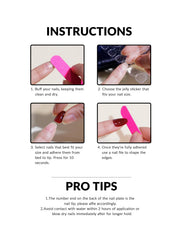 Tmani diamond glitter nails add eye-catching shine to outfits.