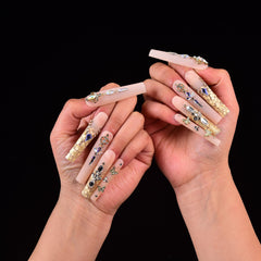 Tmani nail glue back application guide for secure fit.