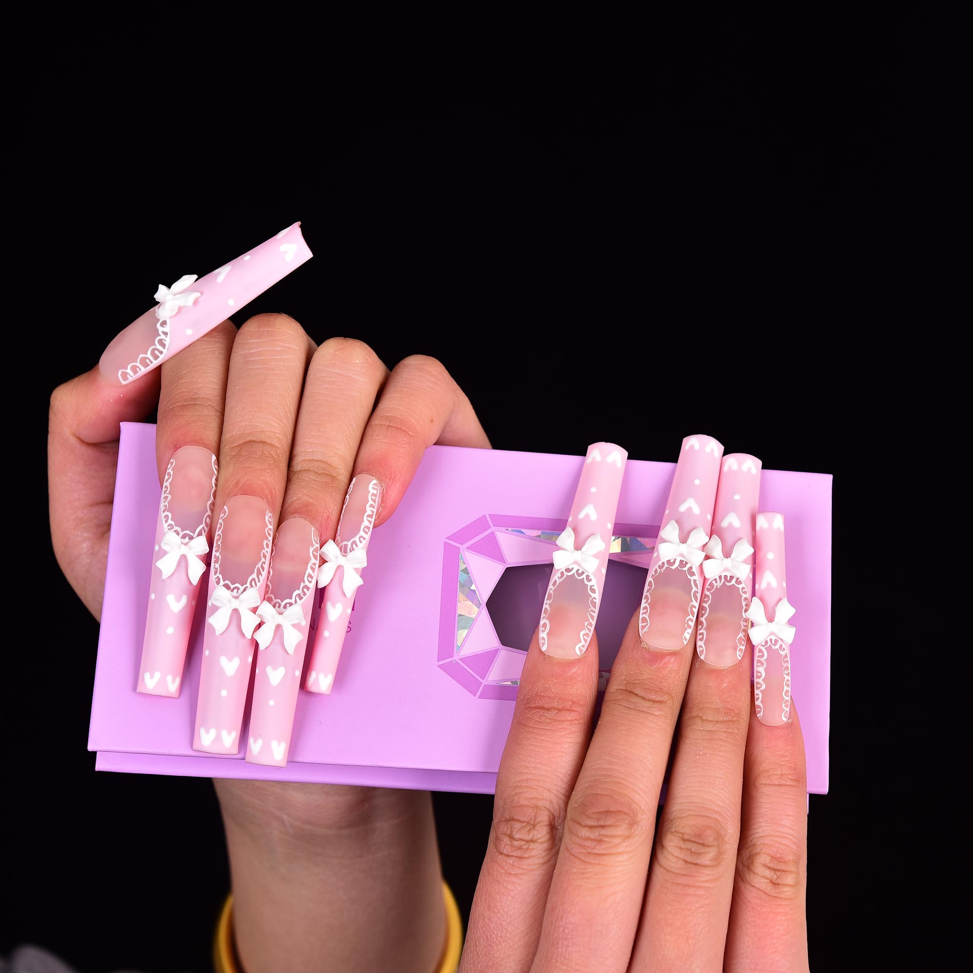 Tmani purple storage box keeps nails organized and portable