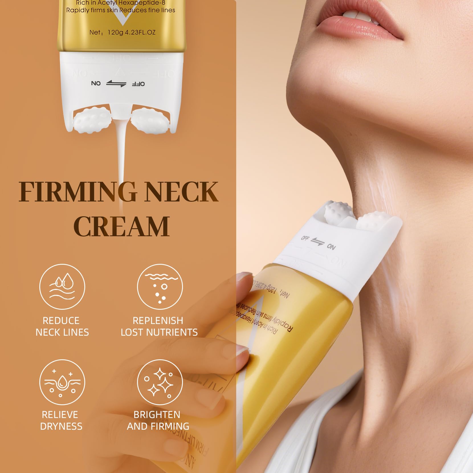 TMYIOYC AH-8 eye cream device massage provides deep hydration around the eyes.