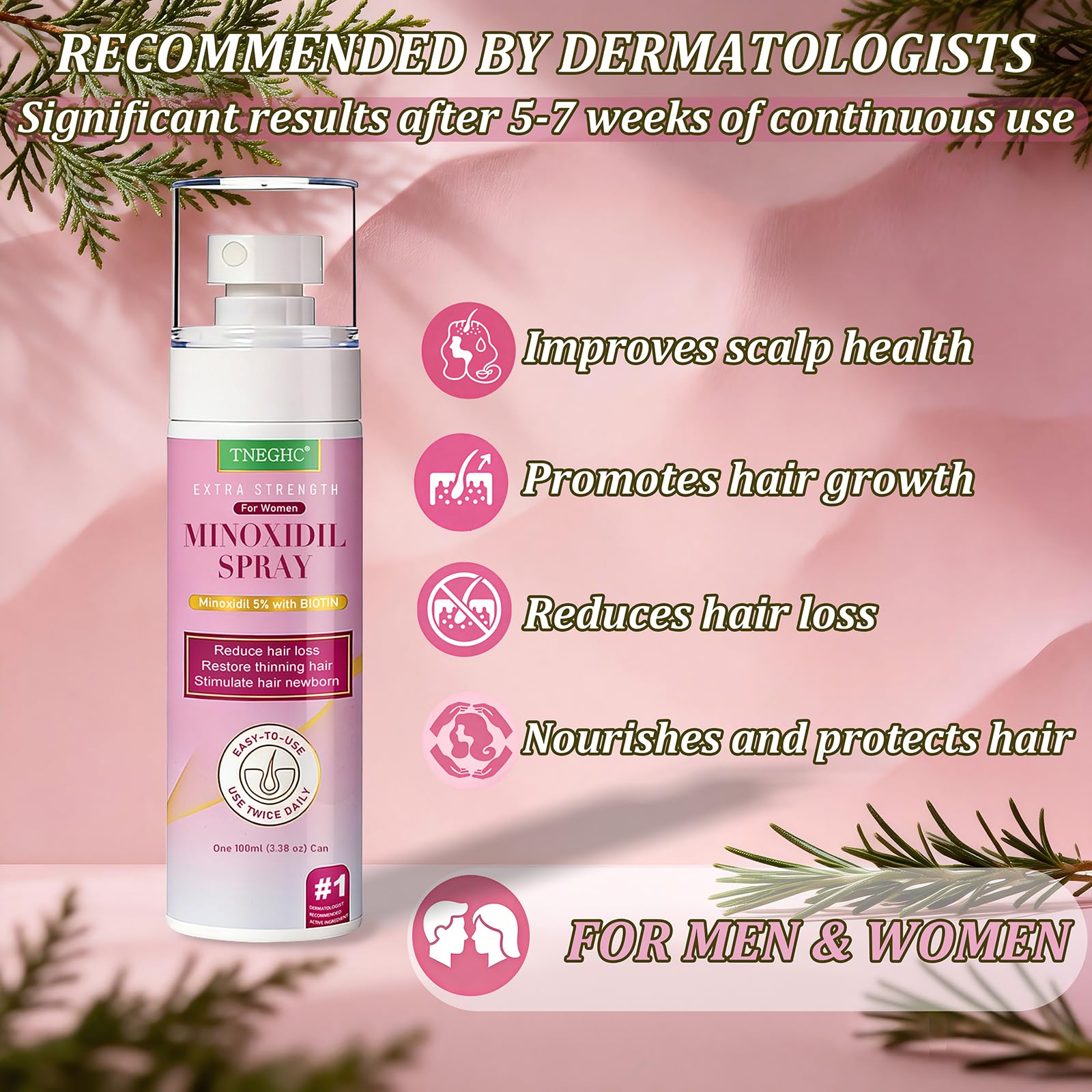 TNEGHC Minoxidil nine-month supply pack highlights long-term value for consistency.
