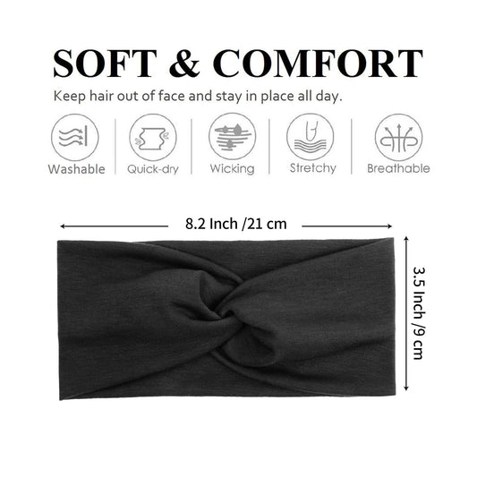 Tobeffect non-slip headband delivers secure wear for workouts and yoga sessions.