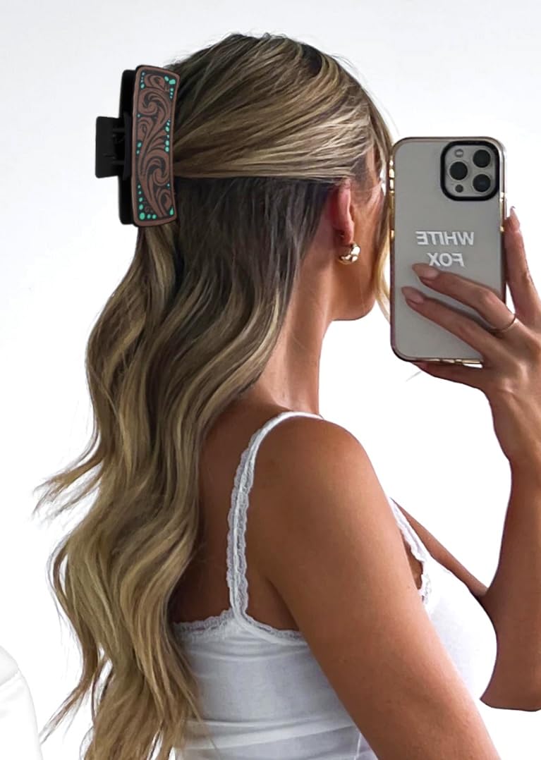 Tobeffect cowgirl style hair clip adds western flair to outfits