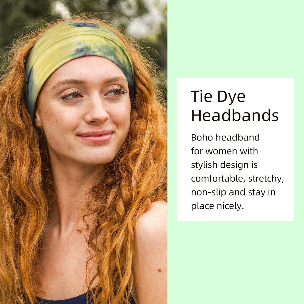 Tobeffect extra-wide turban headband up to 13 inches for versatile fits.