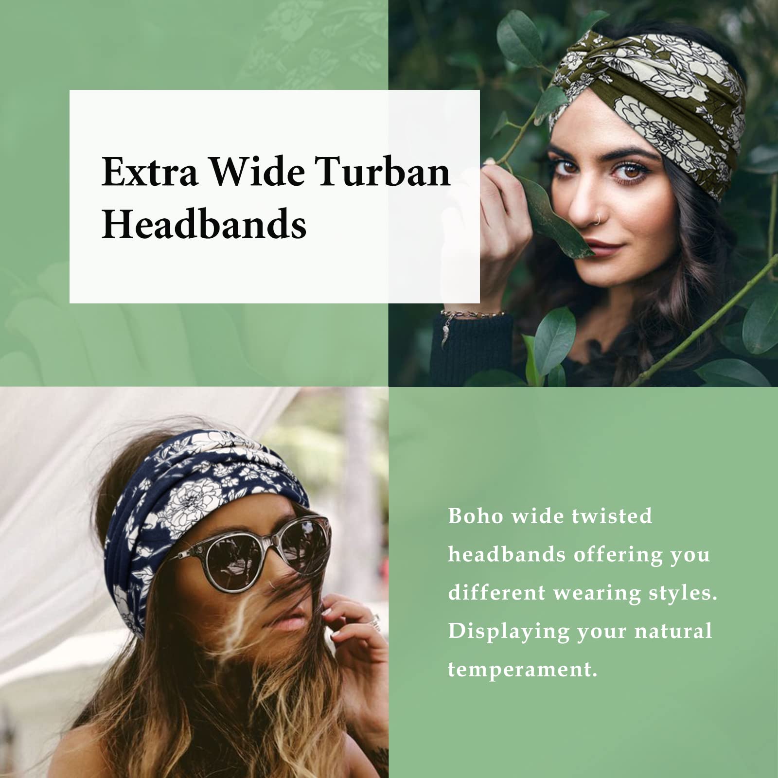 Tobeffect wide headbands soft breathable material for comfort