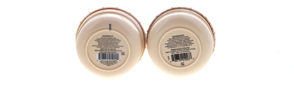 Tobs two-pack box featuring Rose and Lavender shave creams for versatile grooming.