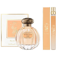 Toca Stella perfume bottle with cut-glass design for timeless elegance.