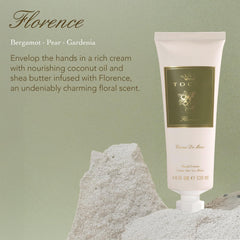 TOCCA Florence Hand Cream gardenia scent softens hands