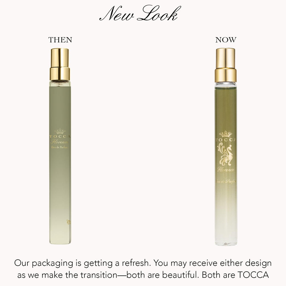 Tocca Florence packaging box highlights elegant, gift-ready presentation.