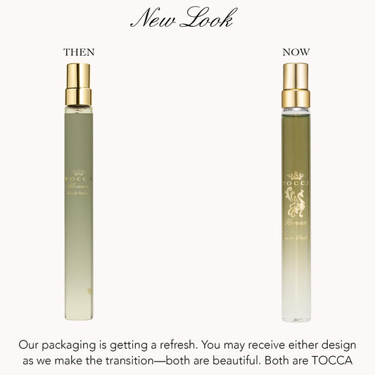 Tocca Florence packaging box highlights elegant, gift-ready presentation.