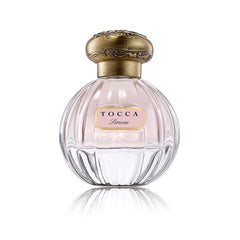 Tocca Simone bottle front view with vintage glass detailing for daily elegance.