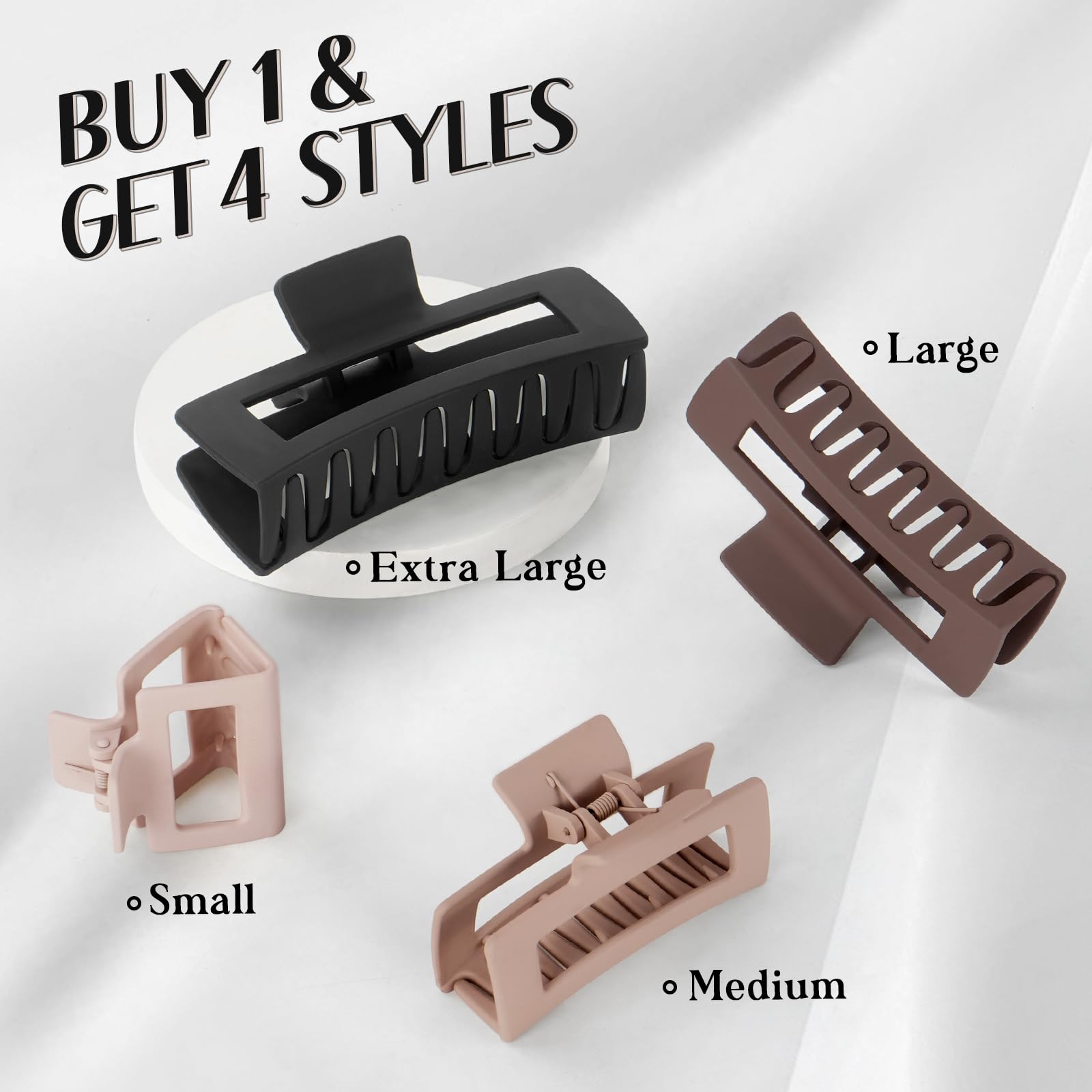 TOCESS hair claw clip giant strong grip for thick long hair