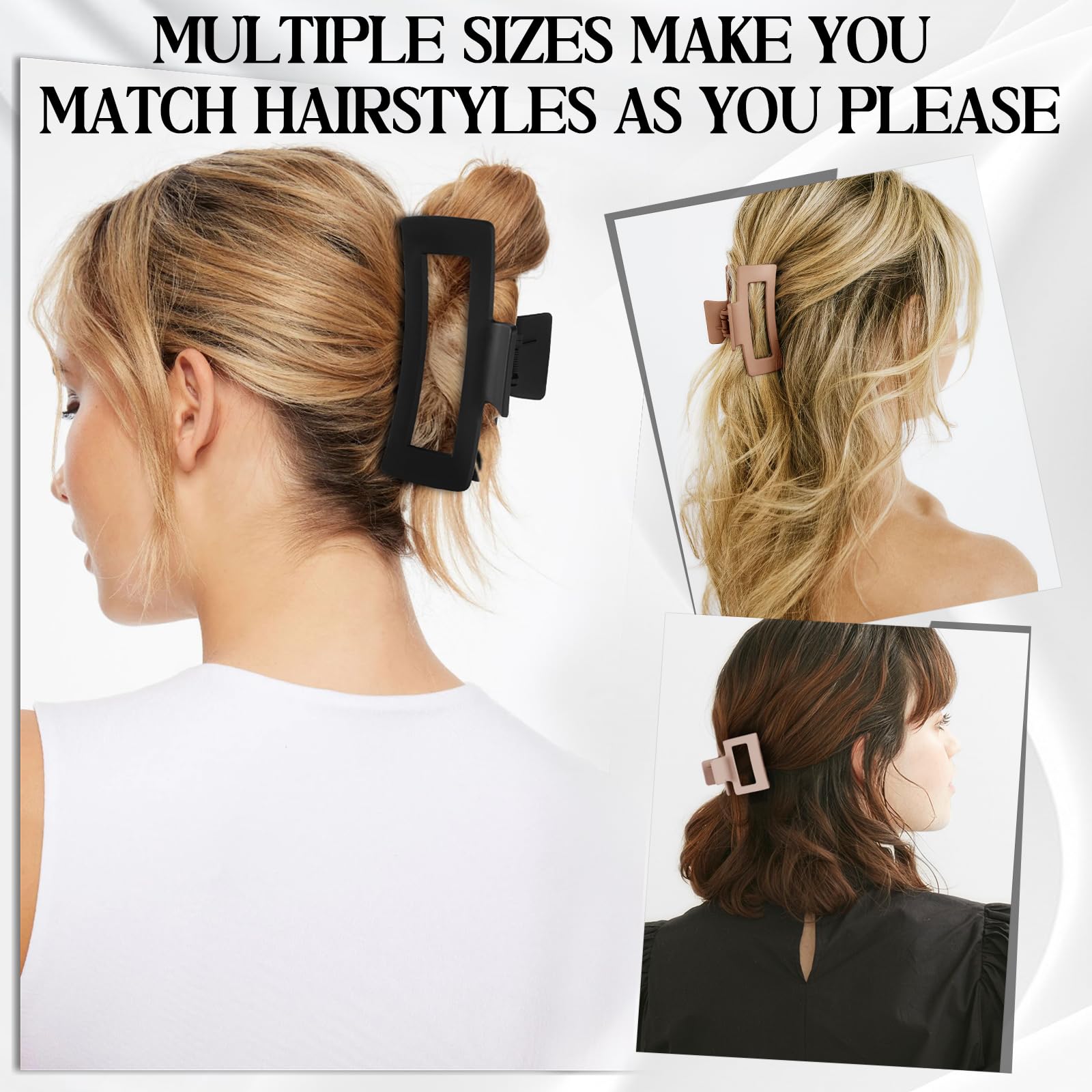 TOCESS hair claw clip jumbo robust hold for voluminous updos