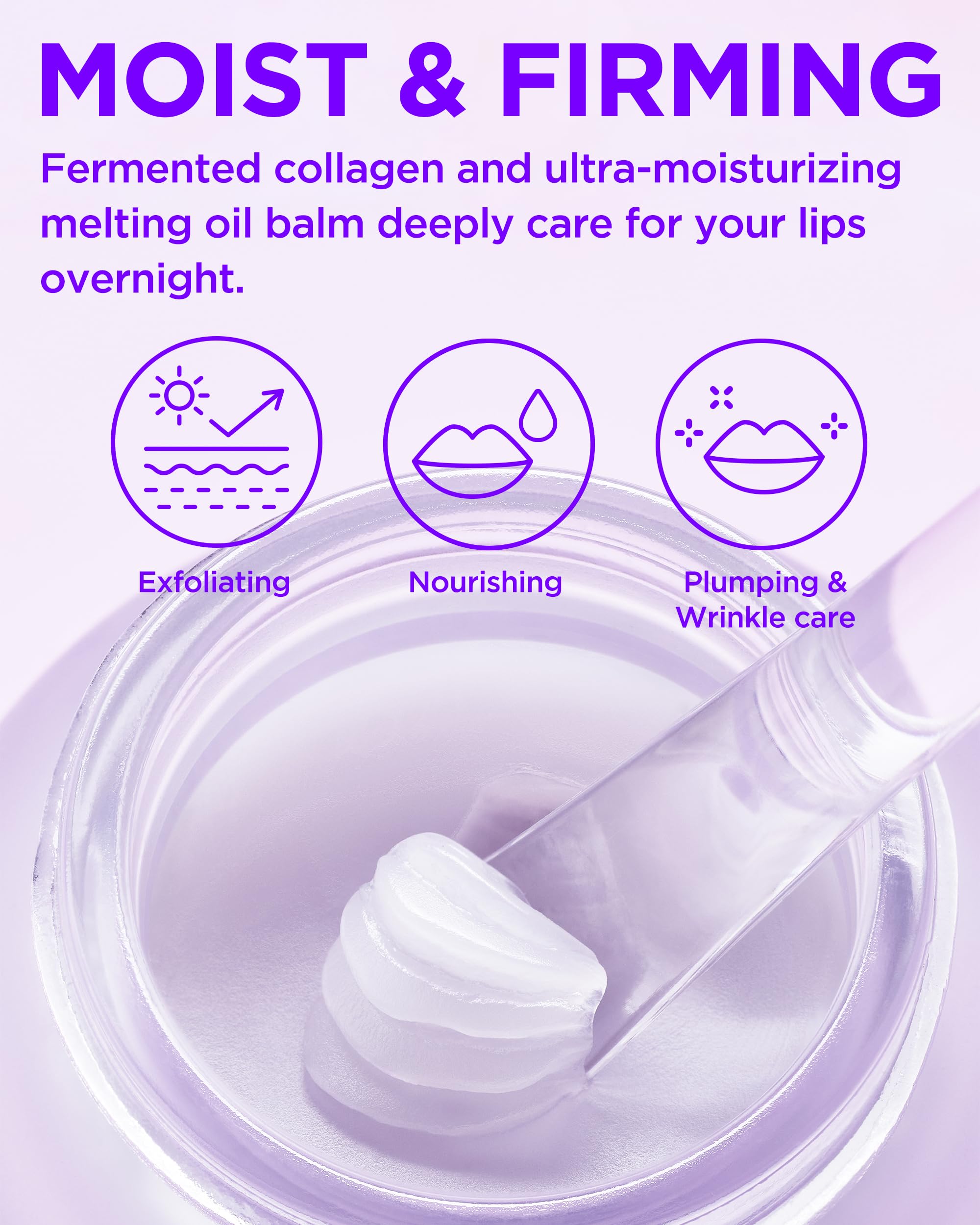 TOCOBO Lip Mask lavender scent evokes calming bedtime ritual for relaxed skin.