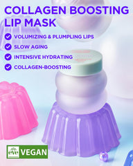 Close-up of TOCOBO Lip Mask texture highlights balm-to-oil hydration.