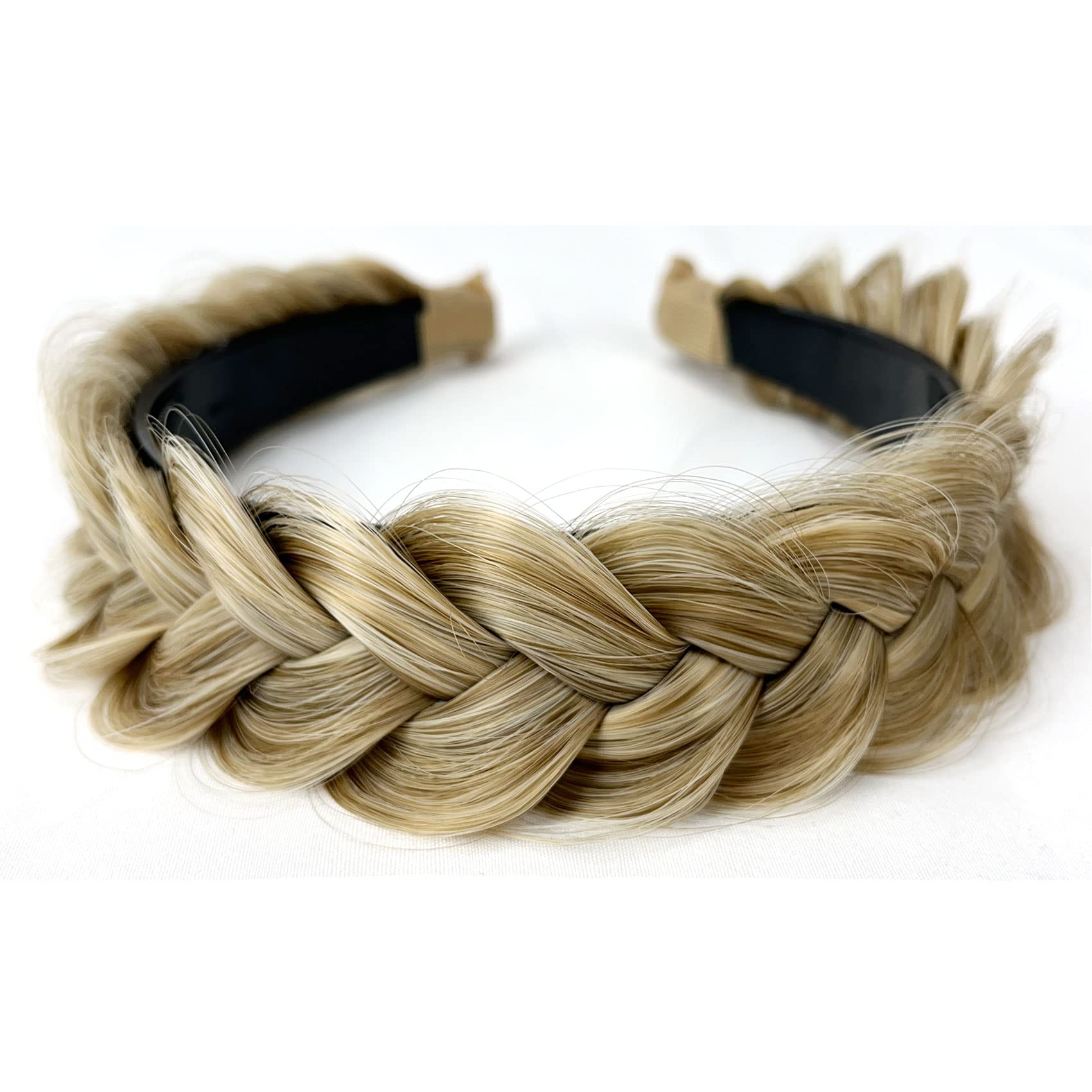 TOECWEGR braided headband in dark gray for everyday styling.