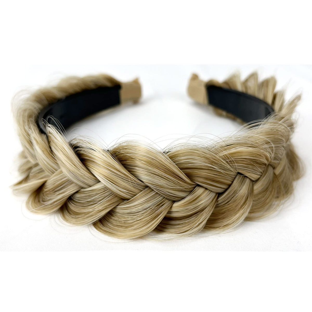 TOECWEGR braided headband in dark gray for everyday styling.