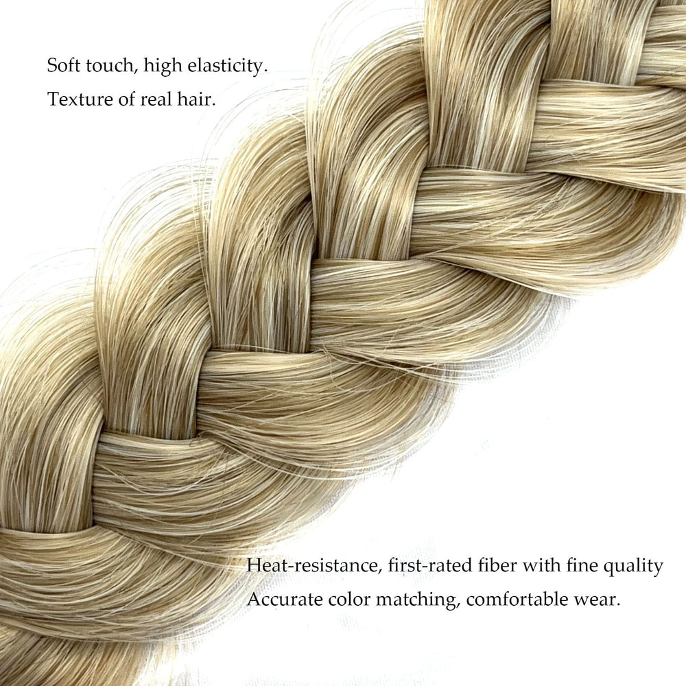 TOECWEGR light brown braided headband for quick updos.