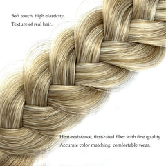 TOECWEGR light brown braided headband for quick updos.