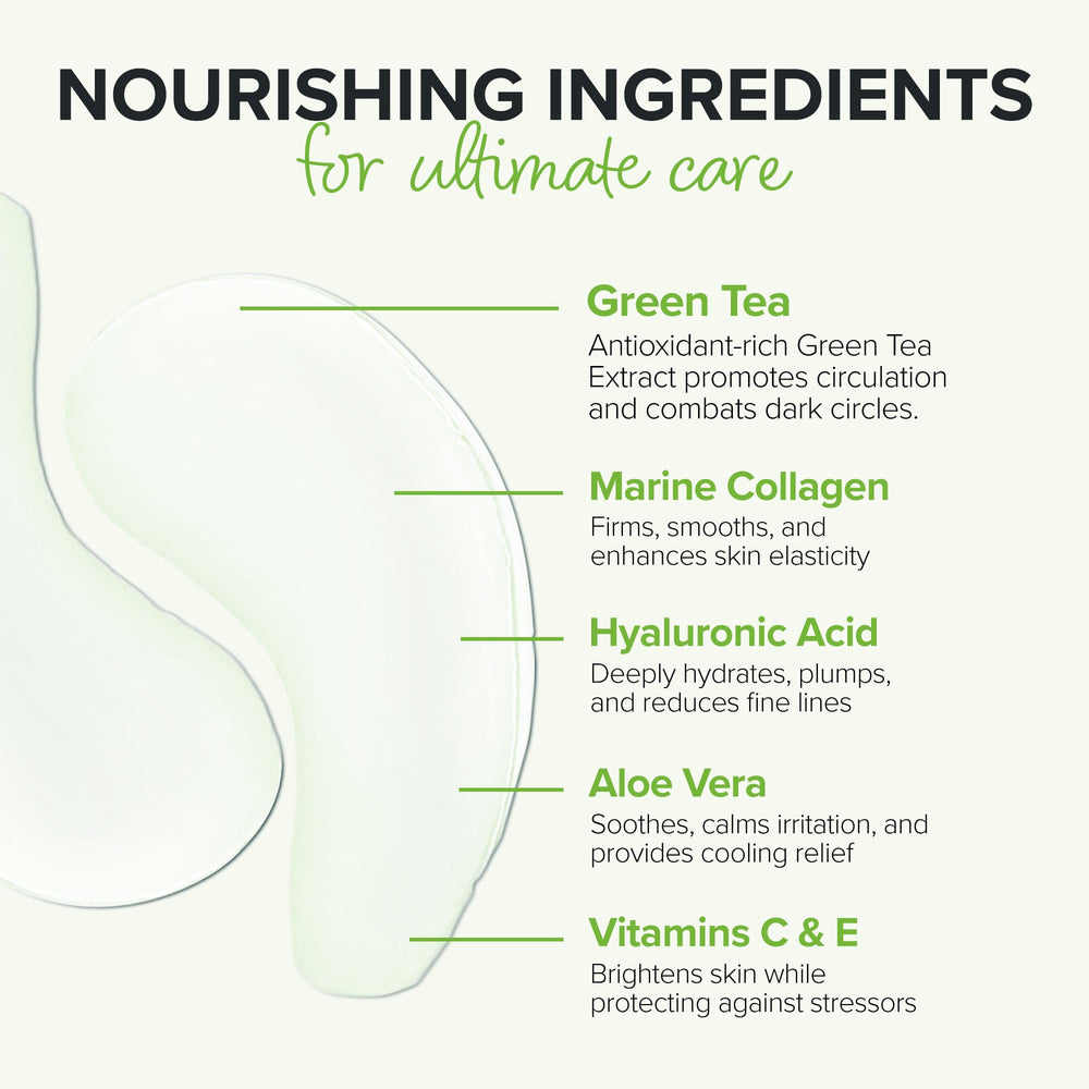 ToGoSpa Green Tea EYES hyaluronic acid detail for hydrated under-eye skin