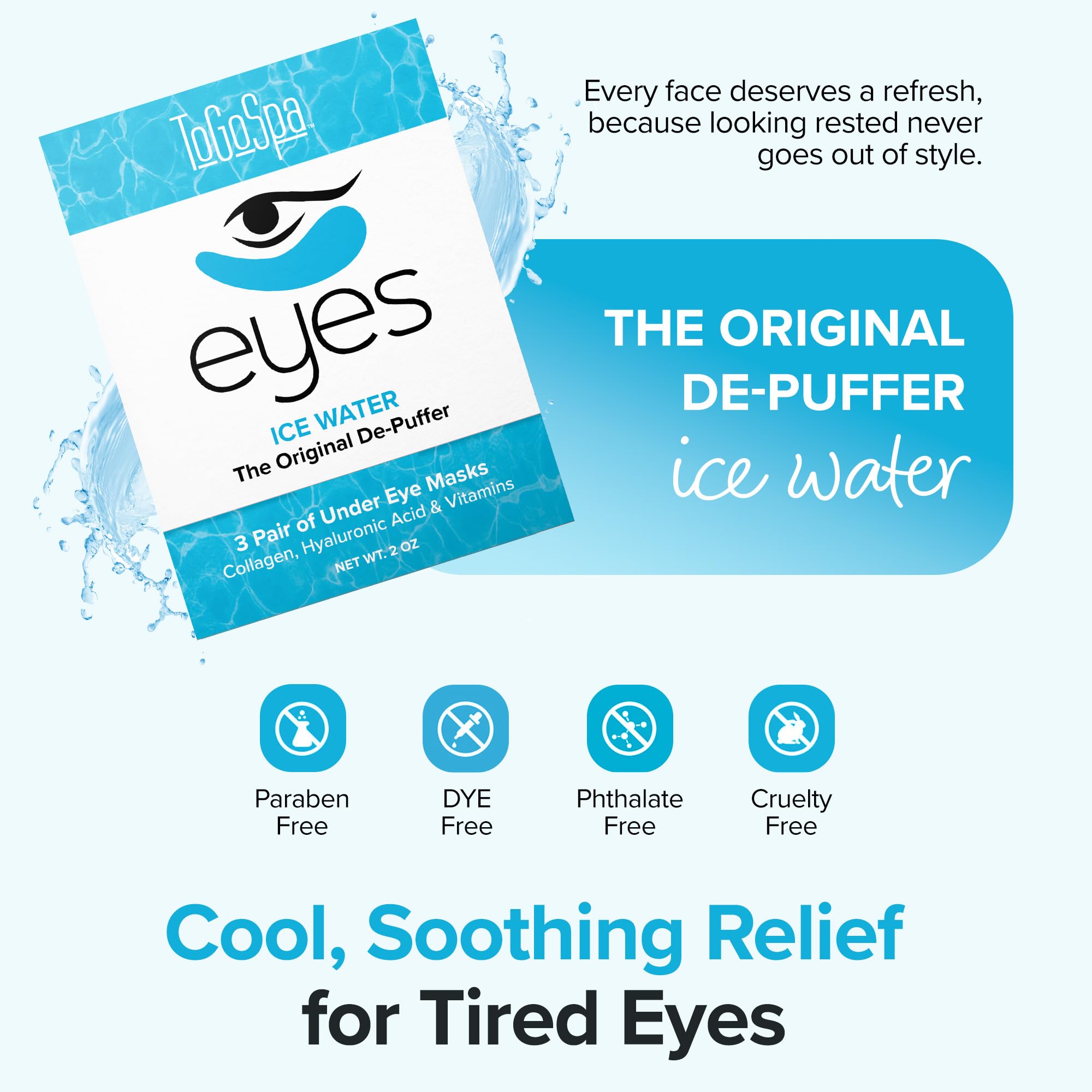 ToGoSpa Ice Water EYES with hyaluronic acid nourishes delicate under-eye skin