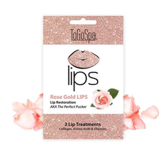 ToGoSpa LIPS micro-infused mask on lips for deep hydration and softness