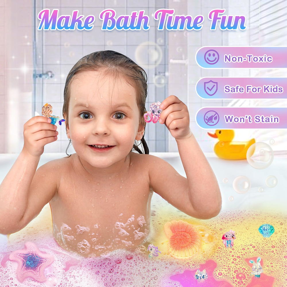 Toidgy bath bombs offer fruity scents like apple and watermelon for playful sensory experiences.