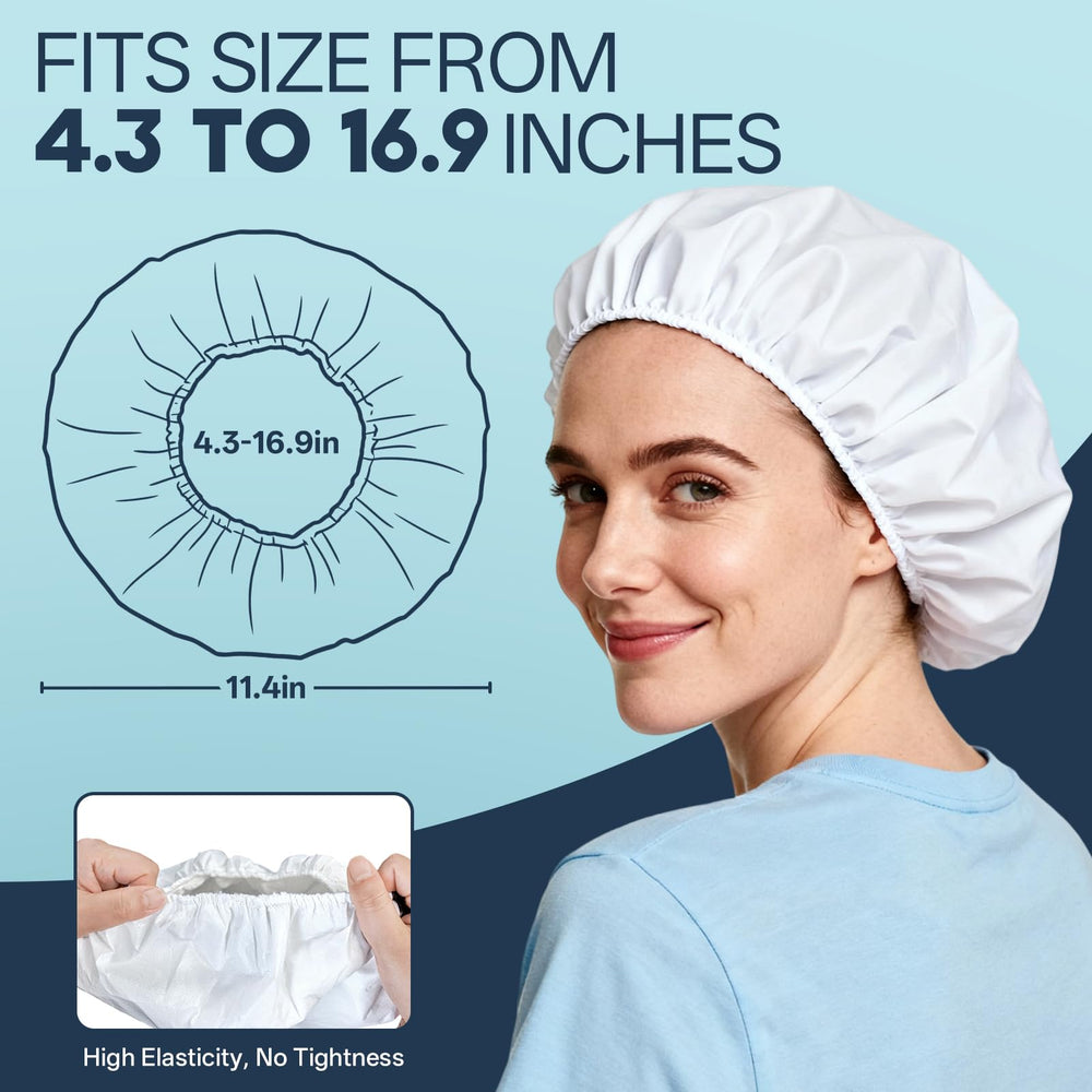 Tolnetr rinse-free cap for easy self-care during limited mobility moments.
