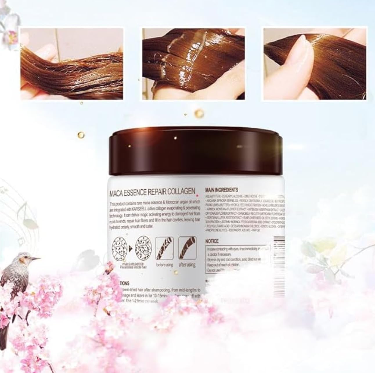 TOLO Deals Argan Oil Hair Mask texture close-up for creamy hydration.