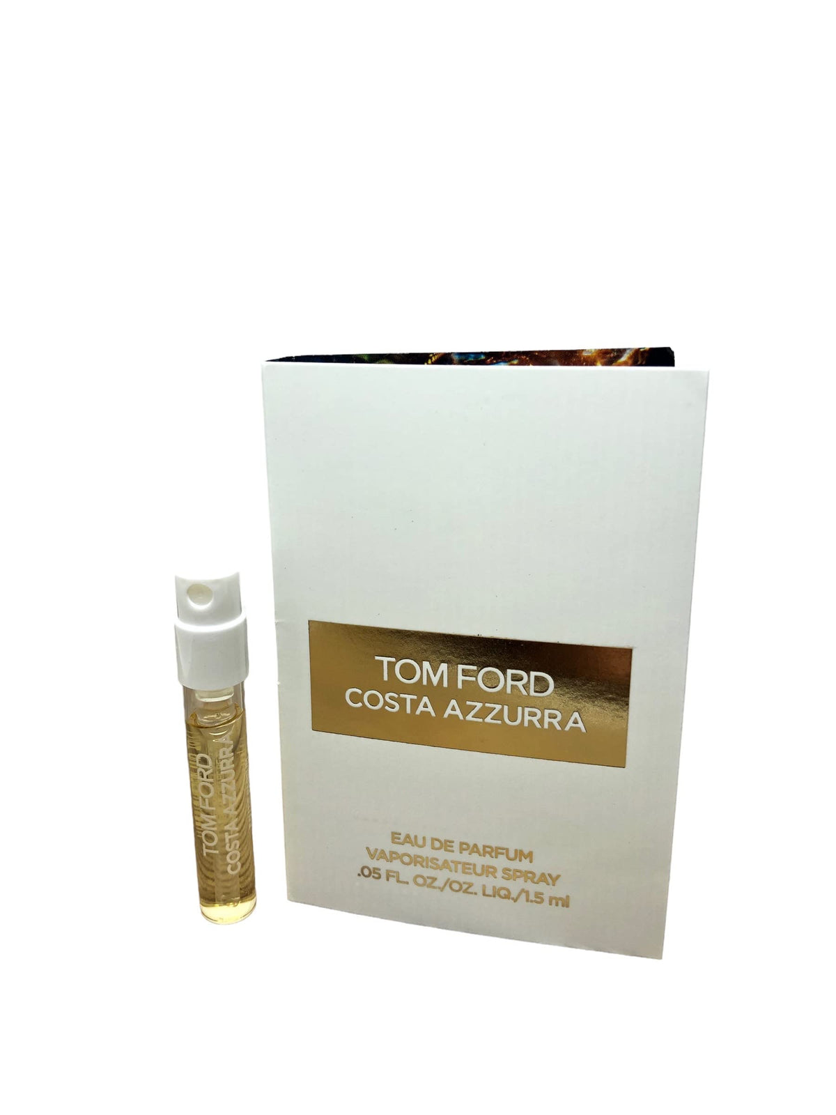 Tom Ford Costa Azzurra sample vial for on-the-go testing, ideal for travel and quick evaluation