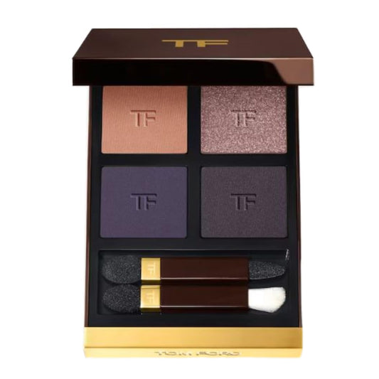Tom Ford Eye Color Quad Creme 45 Iconic Smoke palette for high-impact, crease-free eye looks