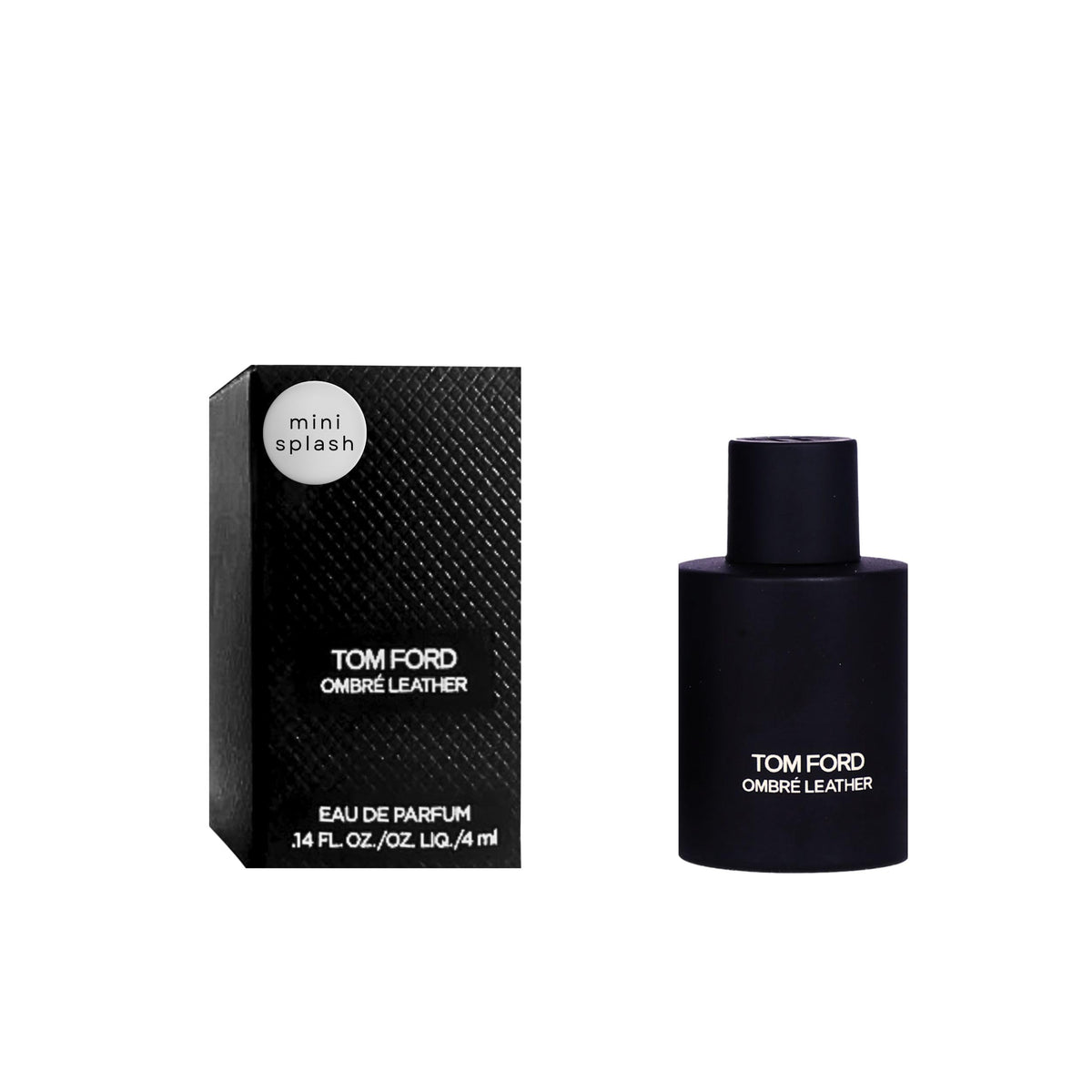 Tom Ford Ombre Leather mini bottle front view for travel sample