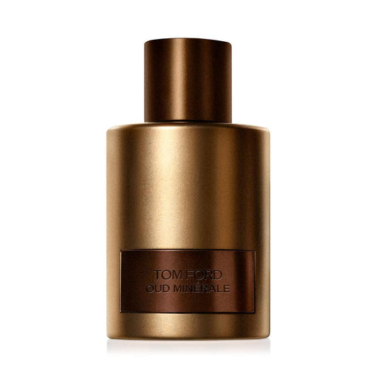 Tom Ford Oud Minerale bottle front view highlighting premium design for luxury gifting.