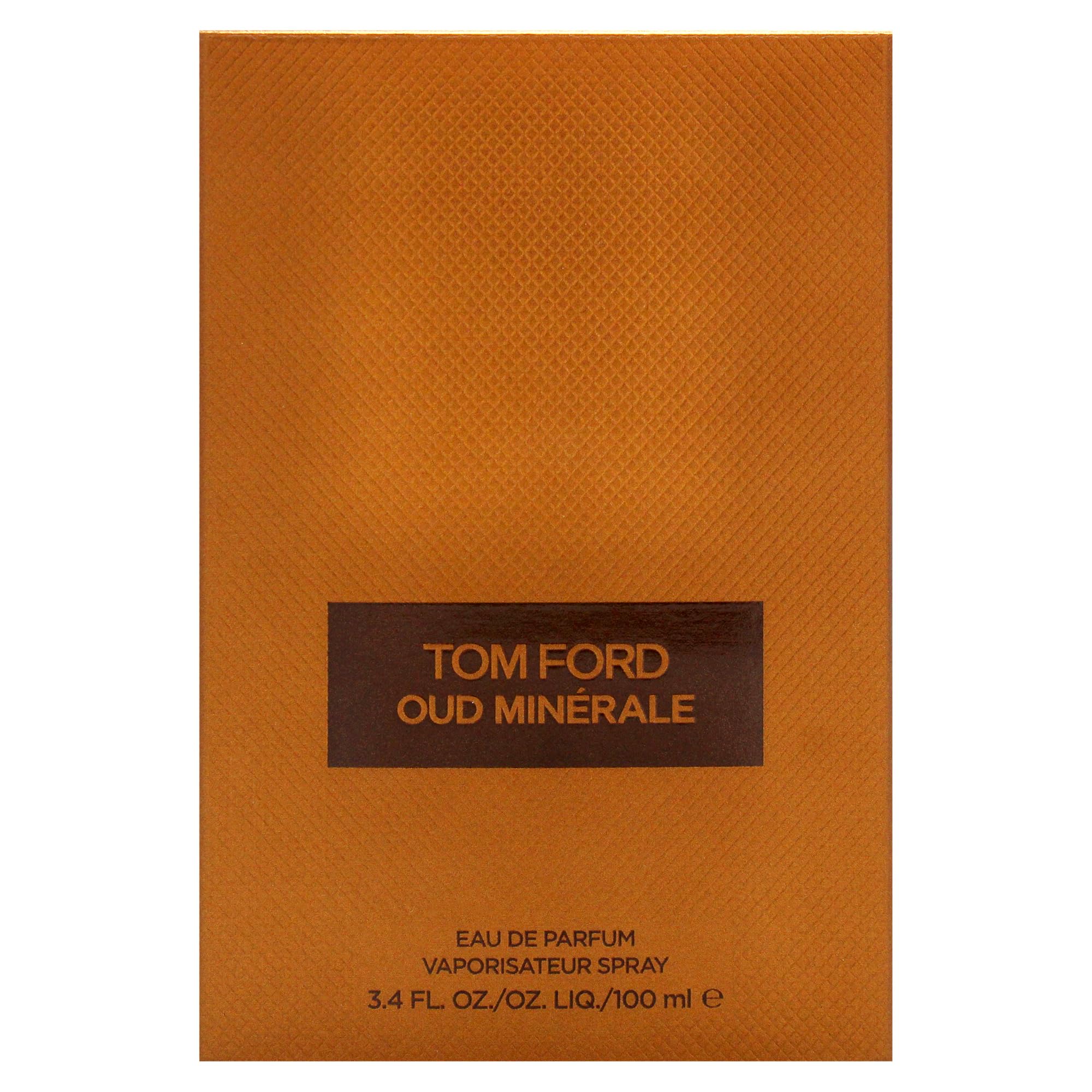 Tom Ford Oud Minerale box packaging conveys premium unboxing experience and gift-worthy presentation.