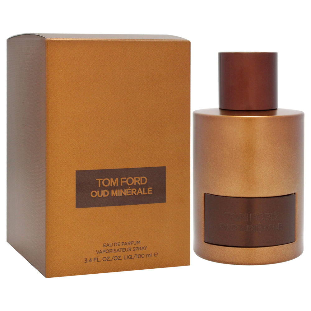 Tom Ford Oud Minerale cap closeup emphasizes premium craftsmanship and refined scent signaling.