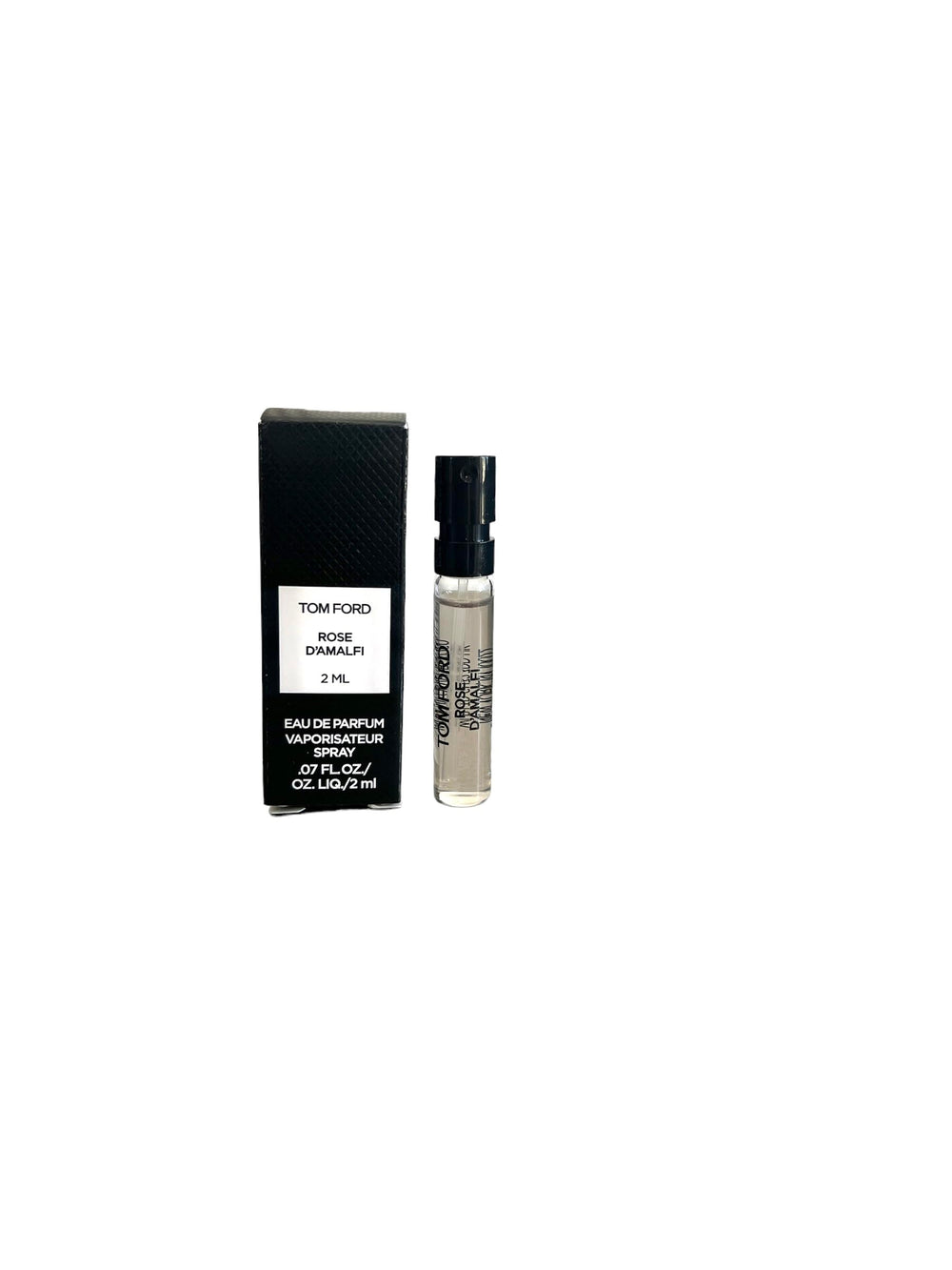 Tom Ford Rose D'Amalfi bottle sample for a luxurious scent moment.