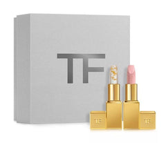 Tom Ford Soleil Lip Duo Soleil Lip Blush pink on the lips for a natural flush.