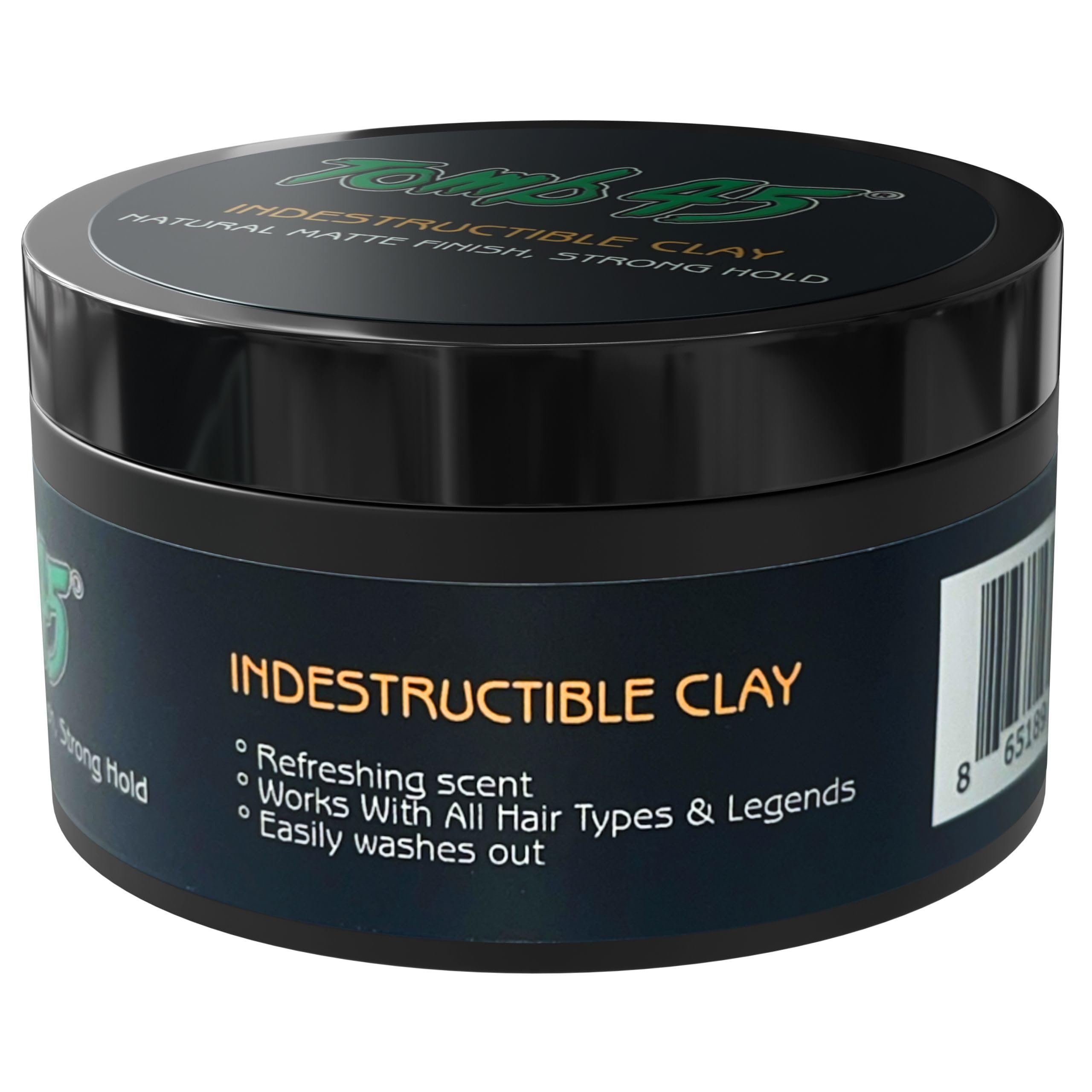 Tomb45 Indestructible Hair Clay supports all hair types for tame frizz