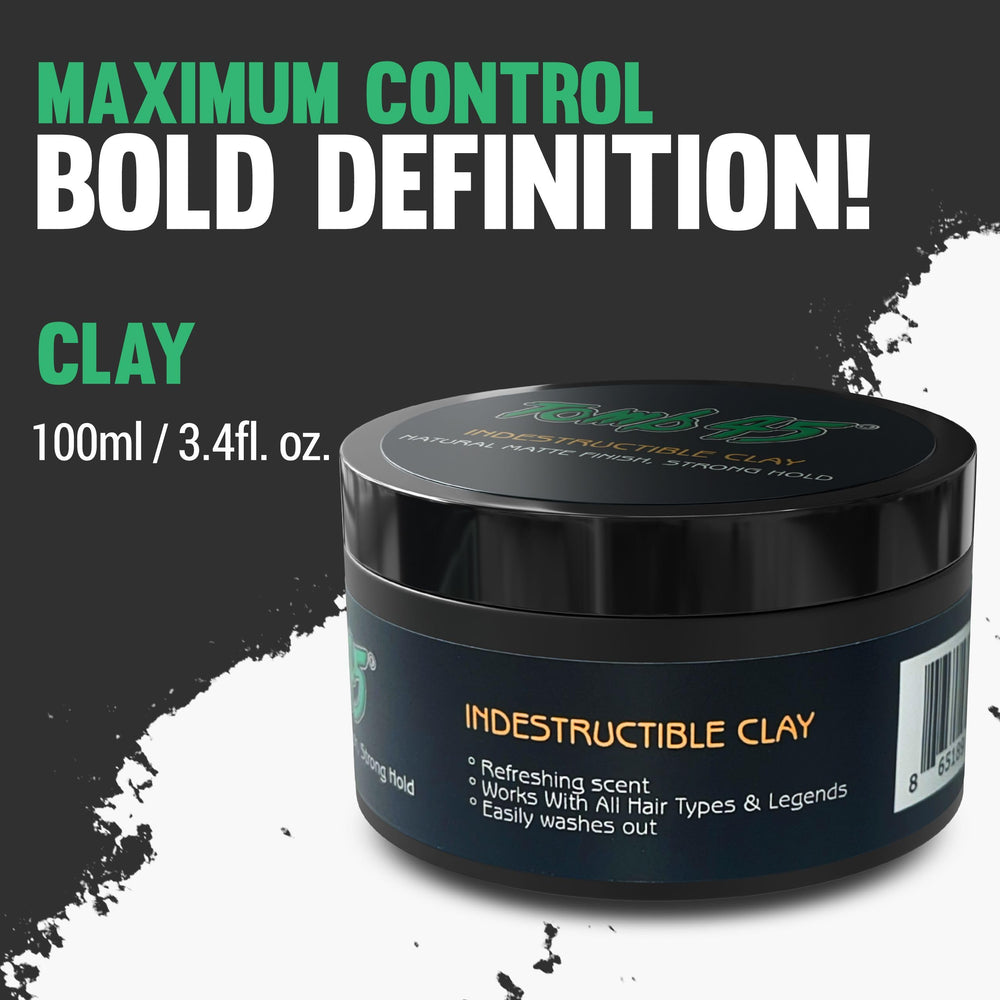 Tomb45 Indestructible Hair Clay wash-out friendly formula for quick showers