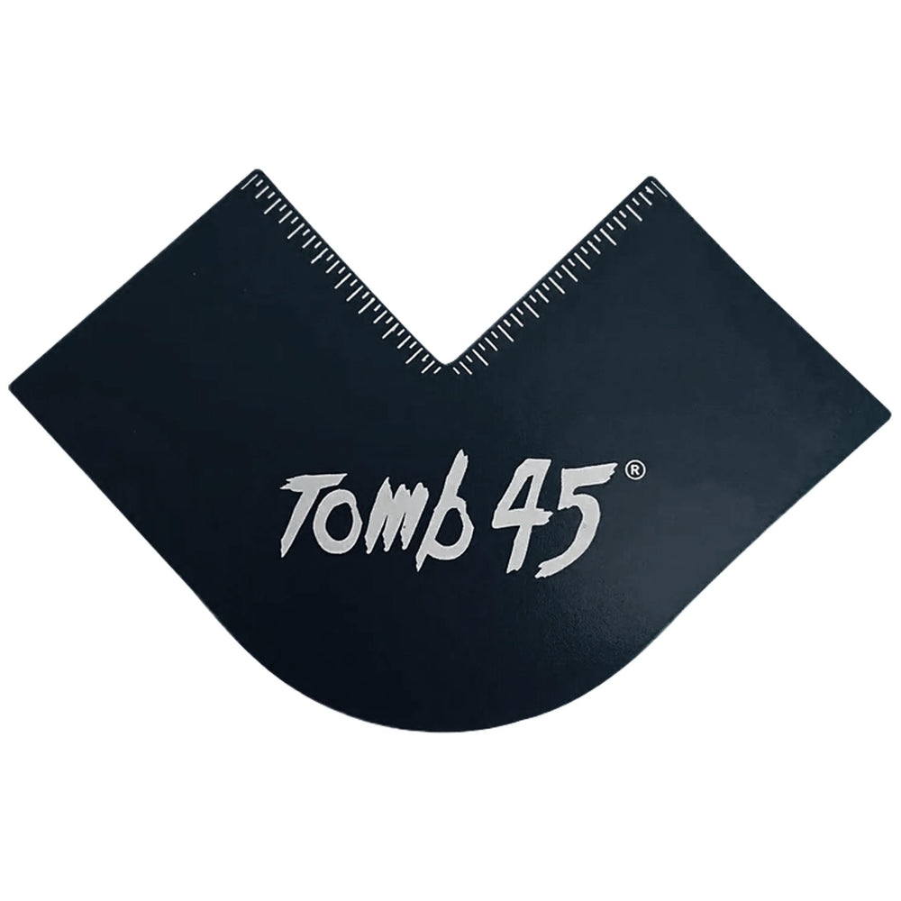Tomb45 Klutch Card Black with measurement indicators for precise lines and symmetry.