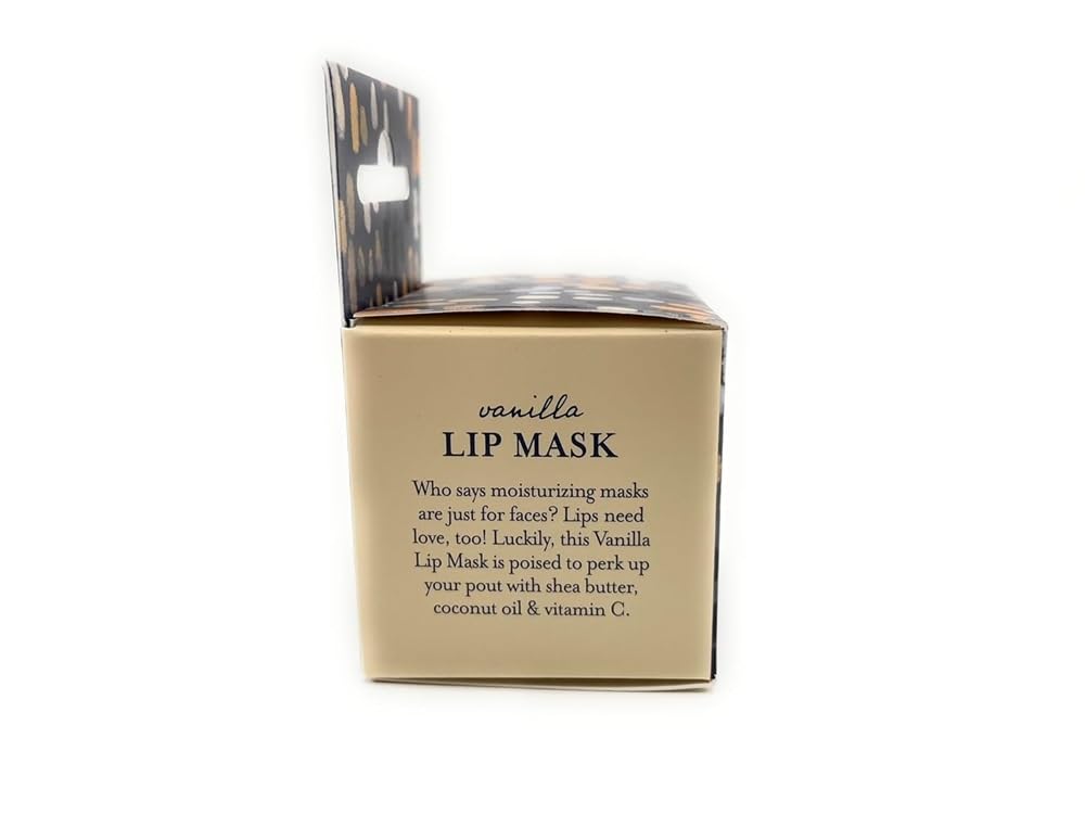 Tomo Wellness Vanilla Lip Mask being applied to lips for hydration.
