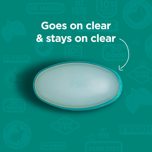 Tom's of Maine aluminum-free formula protects odor and moisture naturally.