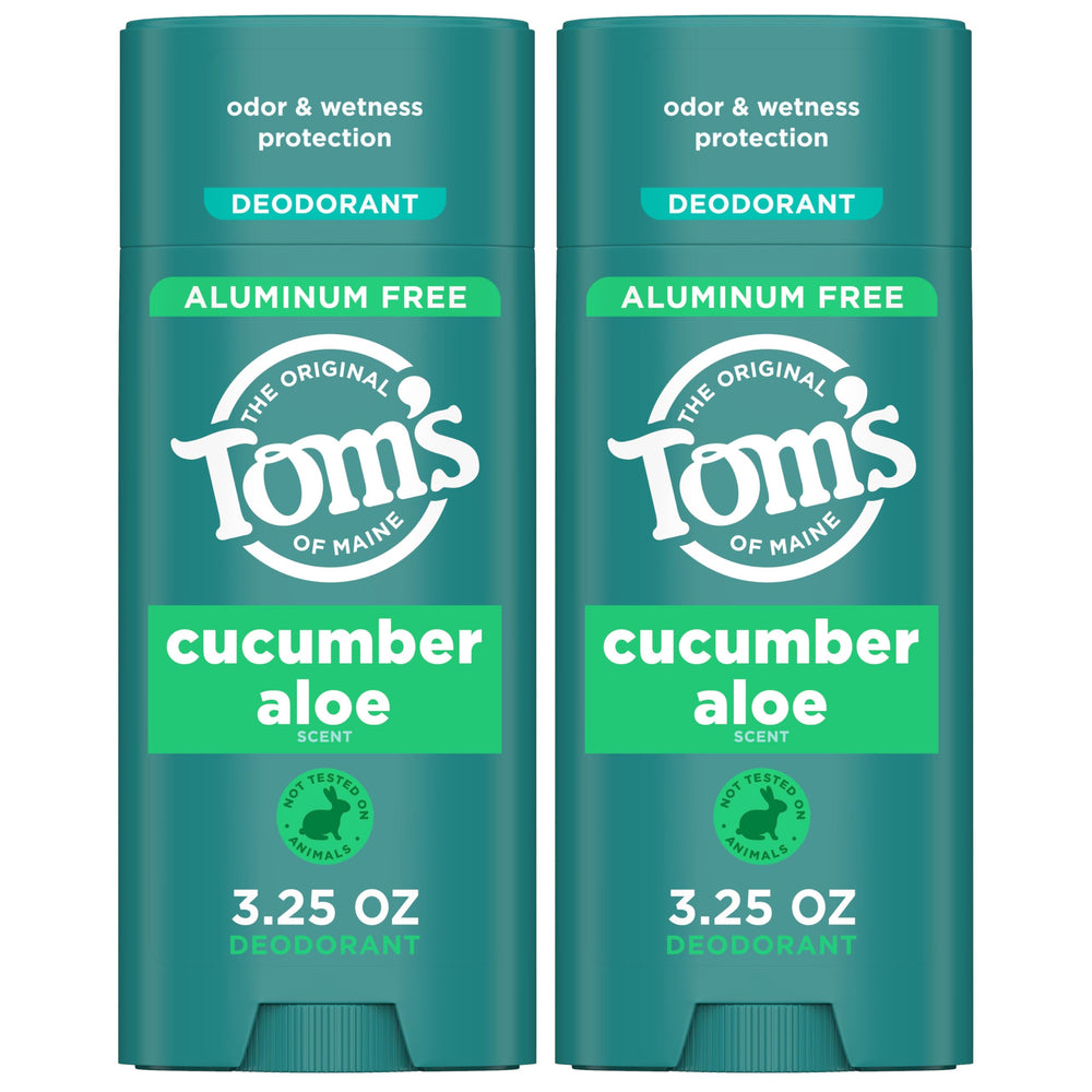 Tom's of Maine Cucumber Aloe deodorant dual-pack for all-day odor protection