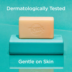 Tom's of Maine raw shea butter detail emphasizes rich moisture.