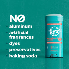 Tom’s of Maine Sandalwood Vanilla goes on clear with no visible residue.