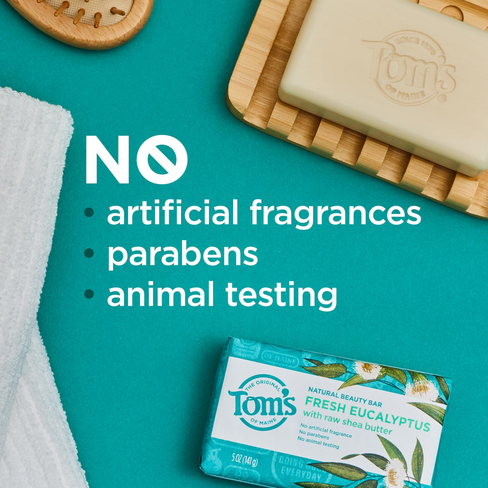 Tom's of Maine shea butter and argan oil nourishing skin while cleansing
