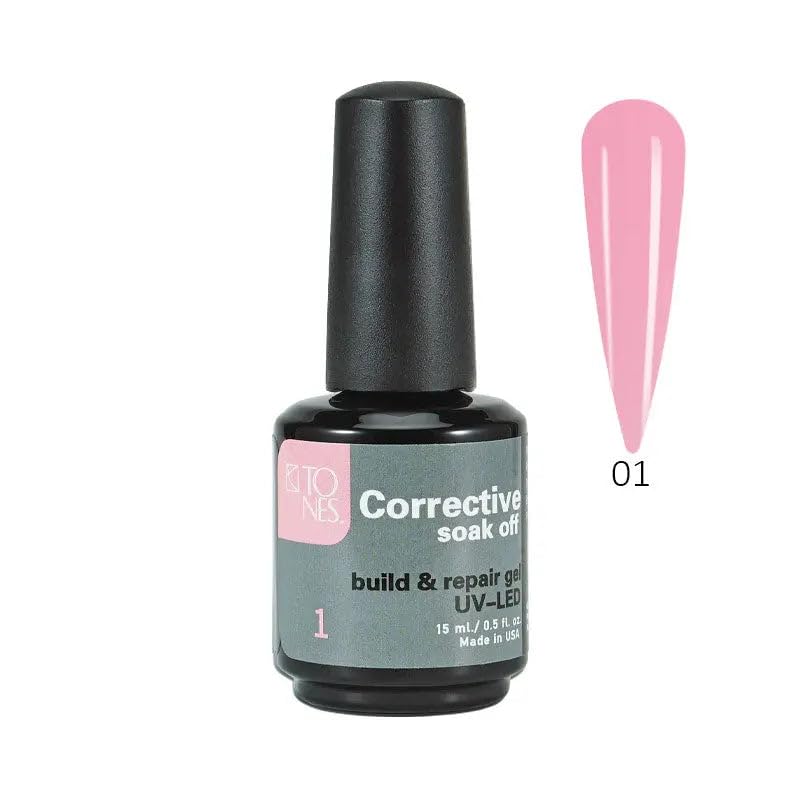 TONES Gel polish application swatch showing smooth self leveling formula.
