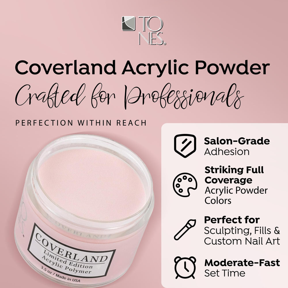 TONES Coverland Beige Babe nail art setup enables precise, even color