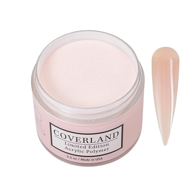 TONES Coverland Dolce Vita color powder jar closeup shows rich coverage for nail art.