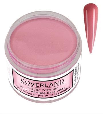 TONES Coverland French Rose acrylic powder for full-coverage color and smooth application.
